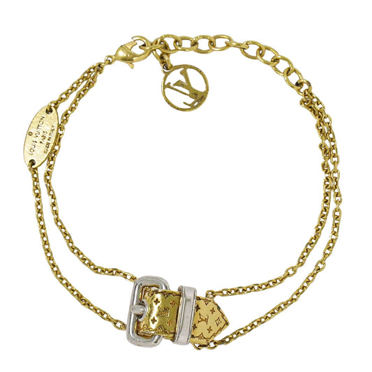 LOUIS VUITTON ナノグラム ブレスレット GP メタル M64704
