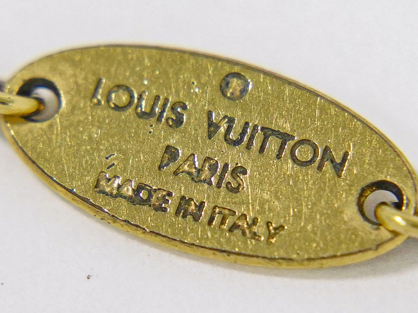LOUIS VUITTON ナノグラム ブレスレット GP メタル M64704