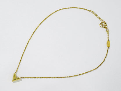 LOUIS VUITTON エセンシャル V ネックレス GP ゴールド M61083