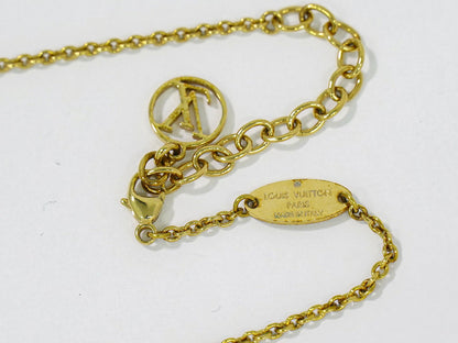 LOUIS VUITTON エセンシャル V ネックレス GP ゴールド M61083