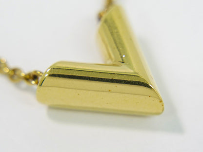 LOUIS VUITTON エセンシャル V ネックレス GP ゴールド M61083