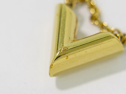 LOUIS VUITTON エセンシャル V ネックレス GP ゴールド M61083