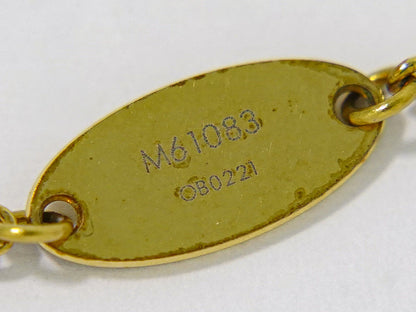 LOUIS VUITTON エセンシャル V ネックレス GP ゴールド M61083