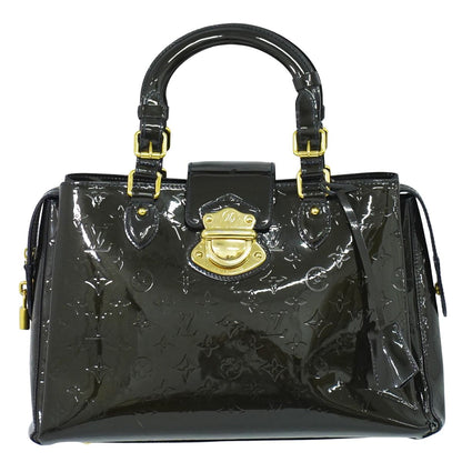 LOUIS VUITTON メルローズアベニュー ヴェルニ レザー ハンドバッグ ブルーニュイ M93756