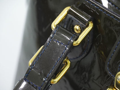 LOUIS VUITTON メルローズアベニュー ヴェルニ レザー ハンドバッグ ブルーニュイ M93756
