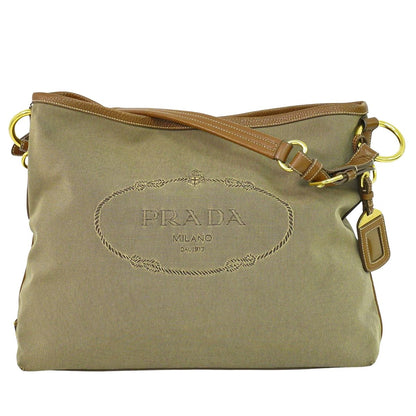 PRADA ロゴ ショルダーバッグ ブラウン