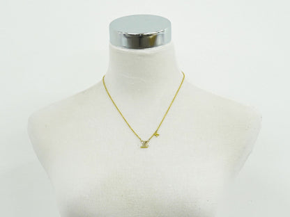 LOUIS VUITTON コリエ LV アイコニック ラインストーン ネックレス GP M00596