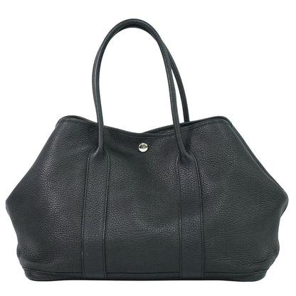 HERMES ガーデンパーティ PM トートバッグ □M刻 ブラック