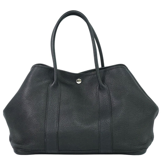 HERMES ガーデンパーティ PM トートバッグ □M刻 ブラック
