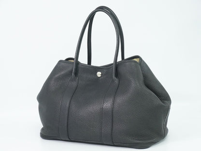 HERMES ガーデンパーティ PM トートバッグ □M刻 ブラック