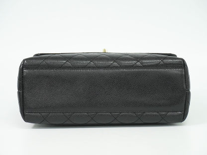 CHANEL ココマーク マトラッセ ハンドバッグ ブラック