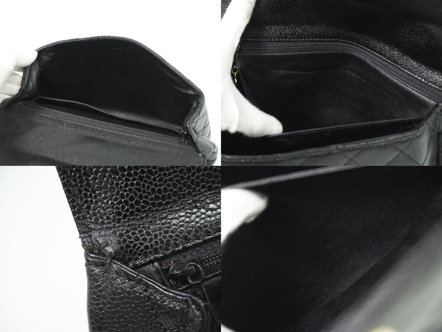 CHANEL ココマーク マトラッセ ハンドバッグ ブラック