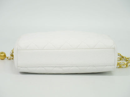 CHANEL ココマーク マトラッセ ショルダーバッグ ホワイト