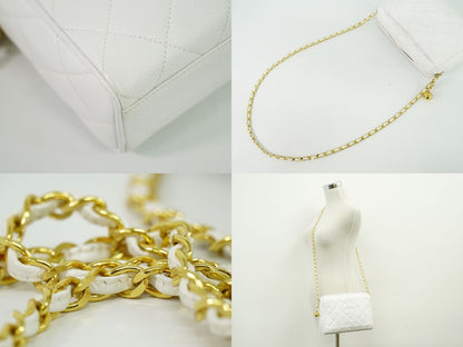 CHANEL ココマーク マトラッセ ショルダーバッグ ホワイト