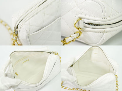 CHANEL ココマーク マトラッセ ショルダーバッグ ホワイト