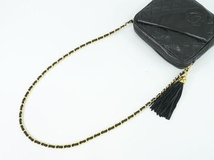 CHANEL ココマーク マトラッセ ショルダーバッグ ブラック