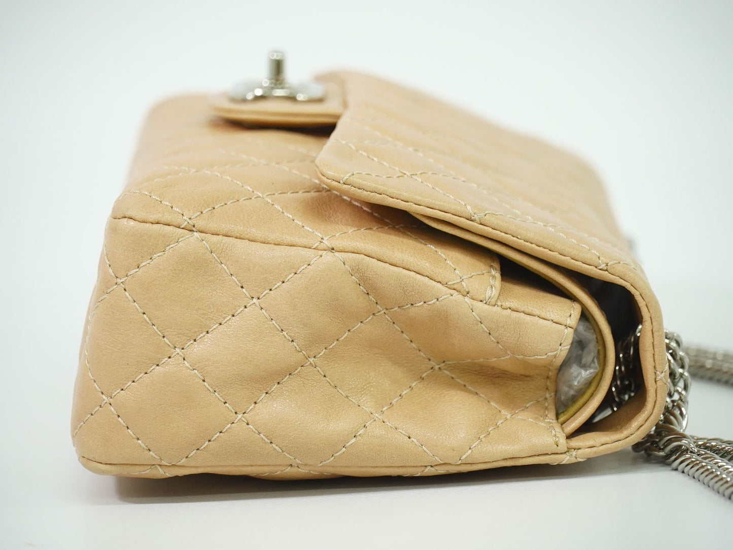 CHANEL ココマーク マトラッセ ショルダーバッグ ベージュ