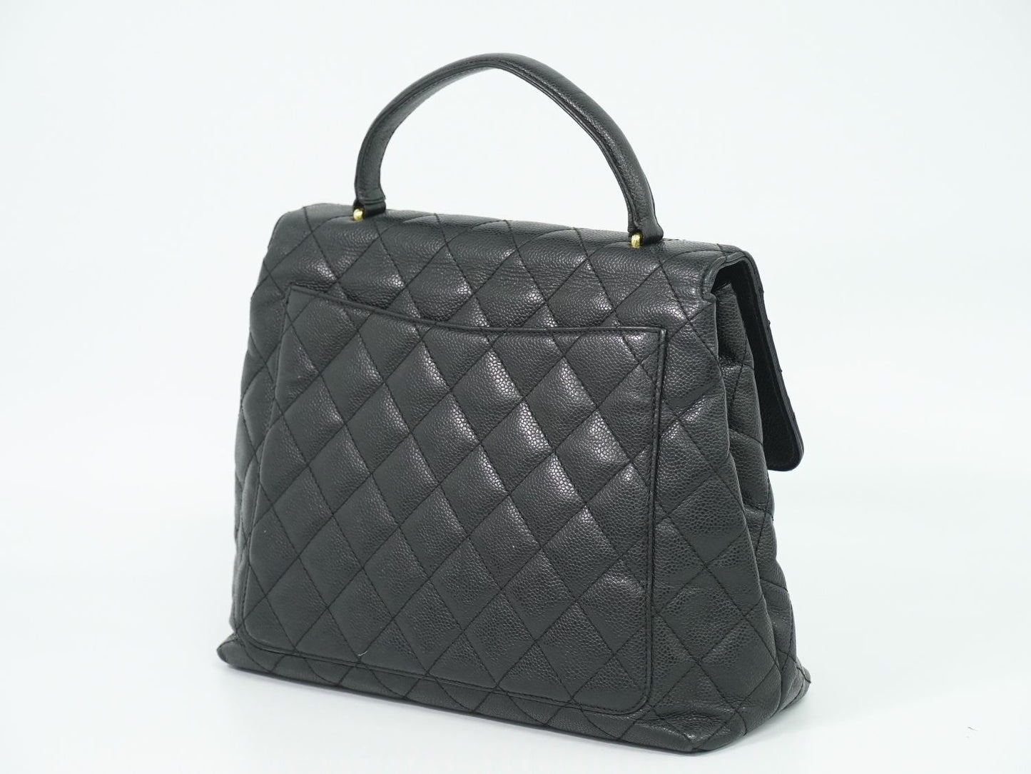 CHANEL ココマーク マトラッセ ハンドバッグ ブラック