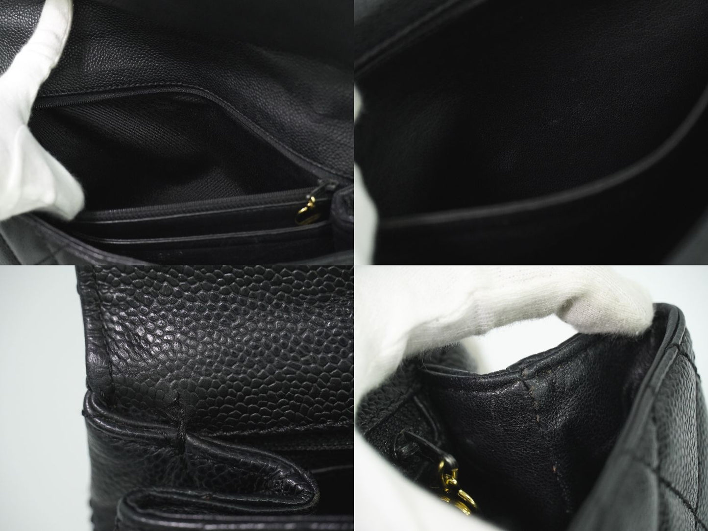 CHANEL ココマーク マトラッセ ハンドバッグ ブラック