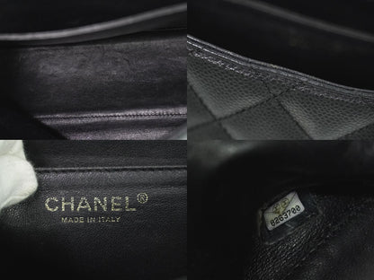 CHANEL ココマーク マトラッセ ハンドバッグ ブラック