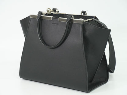 FENDI トロワジュール 2WAY ショルダーバッグ ブラック 8BH279