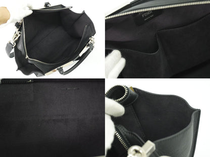 FENDI トロワジュール 2WAY ショルダーバッグ ブラック 8BH279