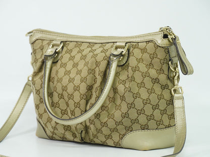 GUCCI スーキー GGキャンバス 2WAY ショルダーバッグ ブラウン 247902