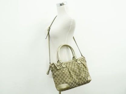 GUCCI スーキー GGキャンバス 2WAY ショルダーバッグ ブラウン 247902