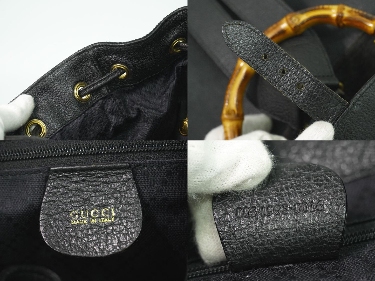 GUCCI バンブー リュックサック ブラック