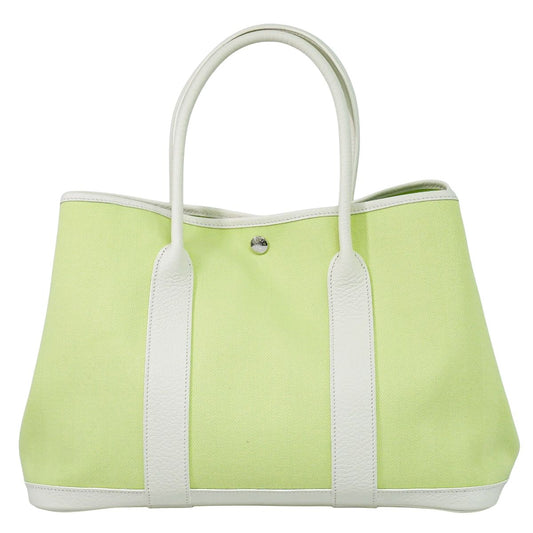 HERMES ガーデンパーティ PM トートバッグ T刻 ライムグリーン