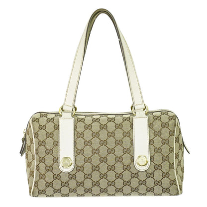 GUCCI ミニ ボストンバッグ ベージュ ホワイト 152457