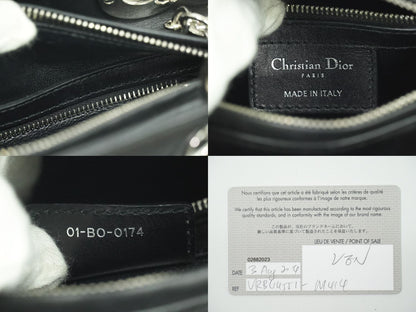 Christian Dior レディディオール 2WAY ショルダーバッグ ブラック レッド グレー