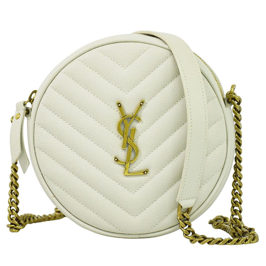 SAINT LAURENT ヴィニル ショルダーバッグ ホワイト 610436