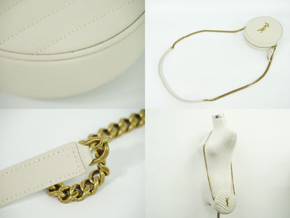 SAINT LAURENT ヴィニル ショルダーバッグ ホワイト 610436