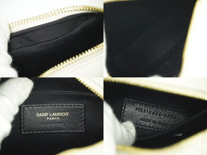 SAINT LAURENT ヴィニル ショルダーバッグ ホワイト 610436