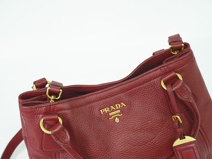 PRADA 2WAY ショルダーバッグ ボルドー