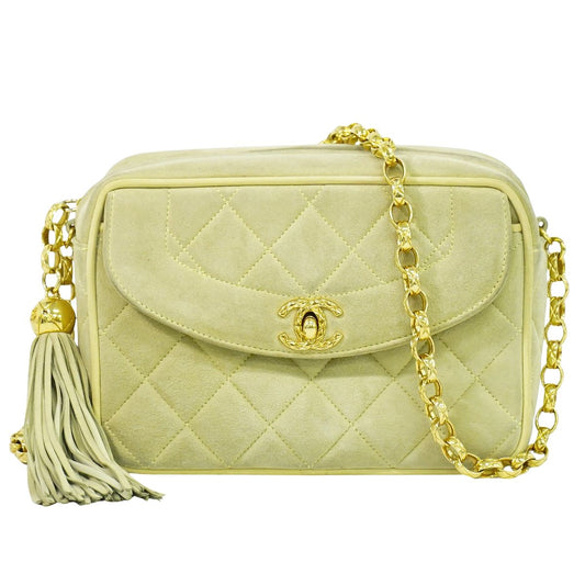 CHANEL ココマーク ショルダーバッグ ライトイエロー