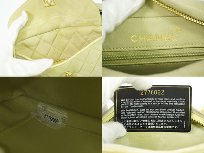 CHANEL ココマーク ショルダーバッグ ライトイエロー