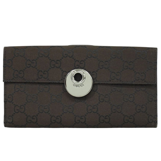GUCCI GGナイロン 長財布 ブラウン 231835