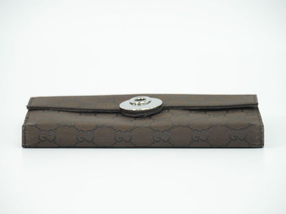 GUCCI GGナイロン 長財布 ブラウン 231835