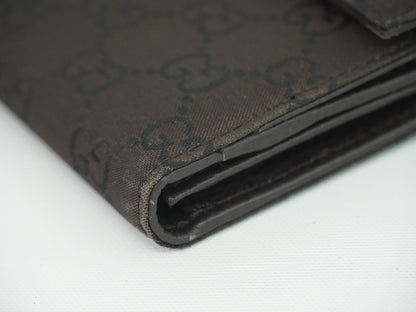 GUCCI GGナイロン 長財布 ブラウン 231835