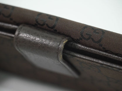 GUCCI GGナイロン 長財布 ブラウン 231835