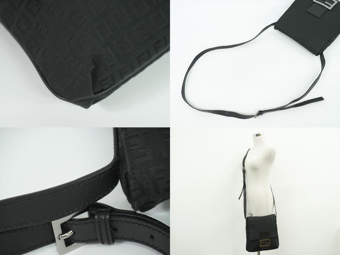 FENDI ズッキーノ ショルダーバッグ ブラック 8BT127