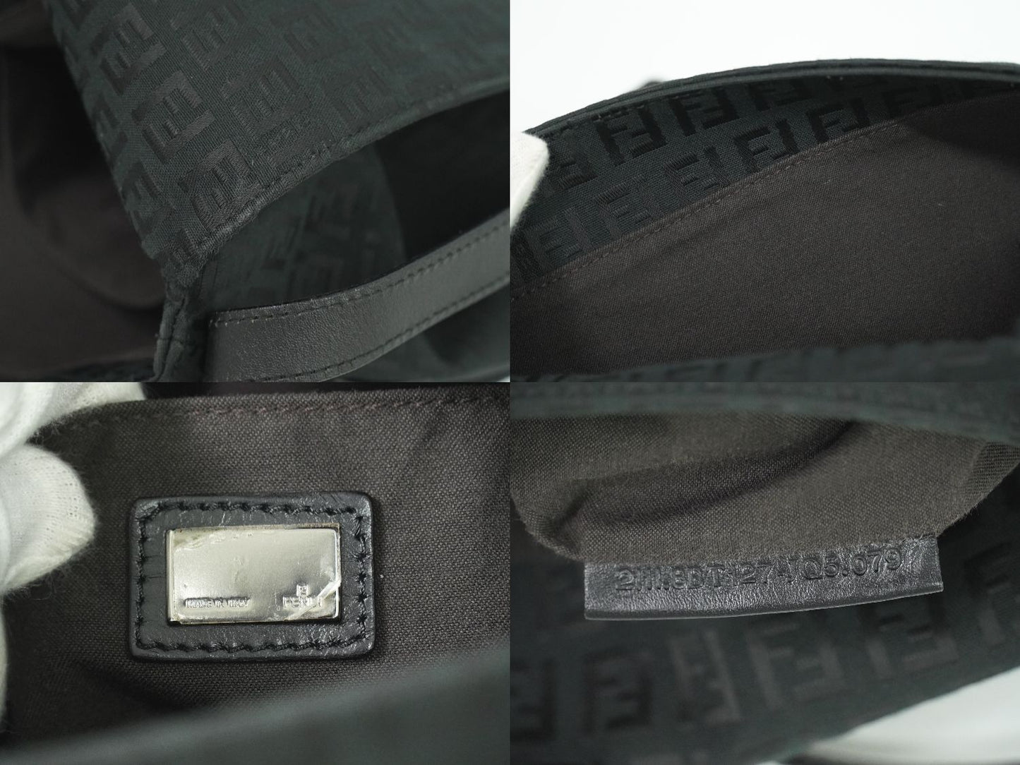 FENDI ズッキーノ ショルダーバッグ ブラック 8BT127