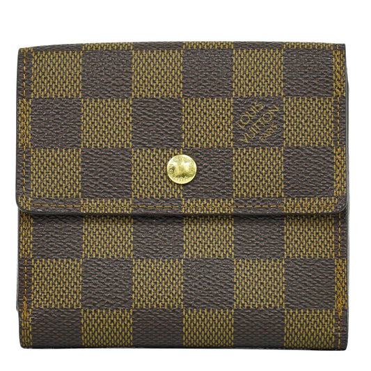 LOUIS VUITTON ポルトフォイユ エリーズ ダミエ エベヌ 折財布 N61654