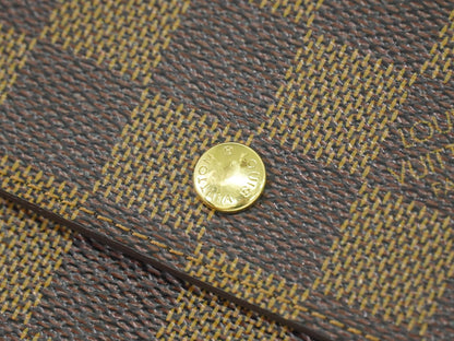 LOUIS VUITTON ポルトフォイユ エリーズ ダミエ エベヌ 折財布 N61654