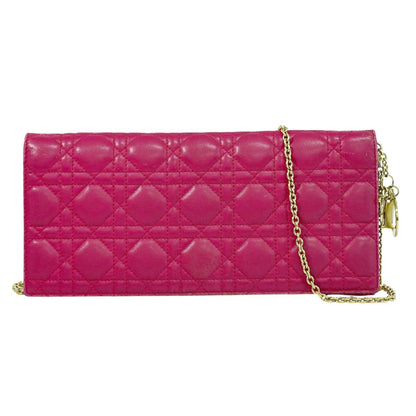 Christian Dior レディディオール カナージュ ショルダーバッグ ピンク