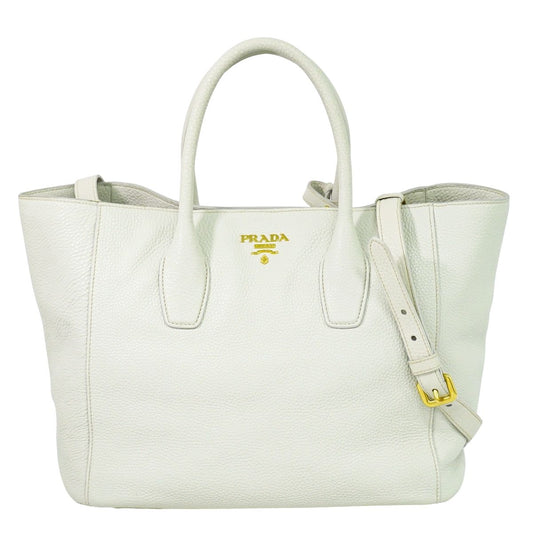 PRADA 2WAY ショルダーバッグ アイボリー系 BN2694