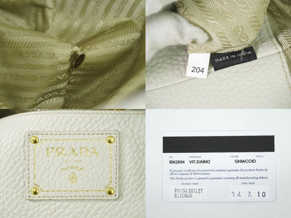 PRADA 2WAY ショルダーバッグ アイボリー系 BN2694