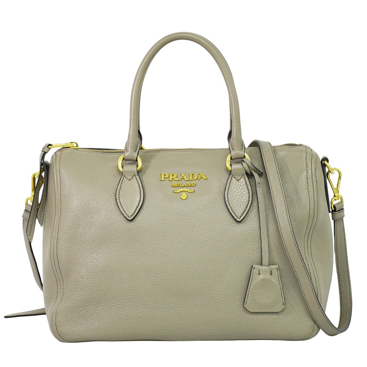 PRADA 2WAY ショルダーバッグ グレー 1BB023